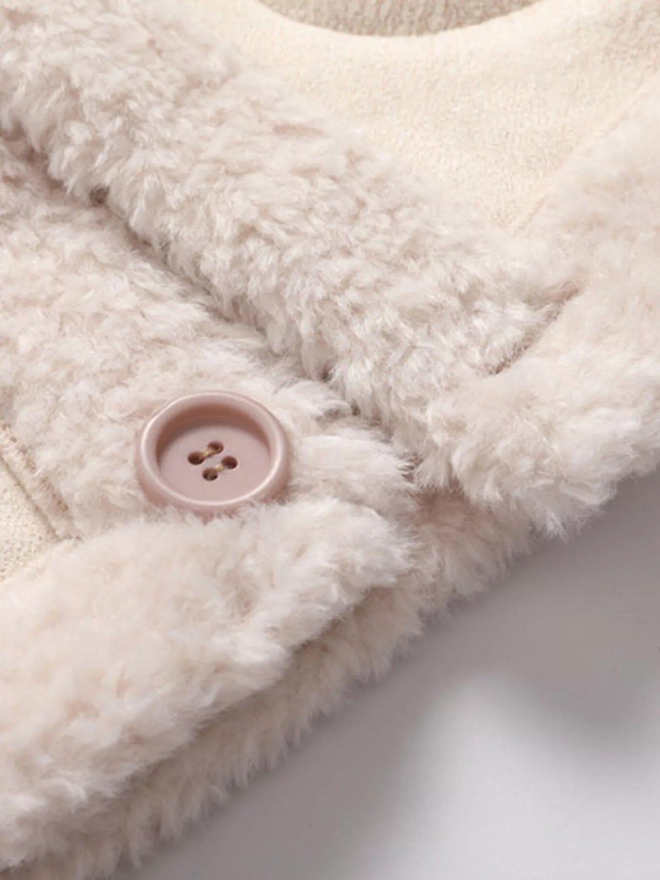 Men's Plus Size Shearling Lined Button Up Jacket