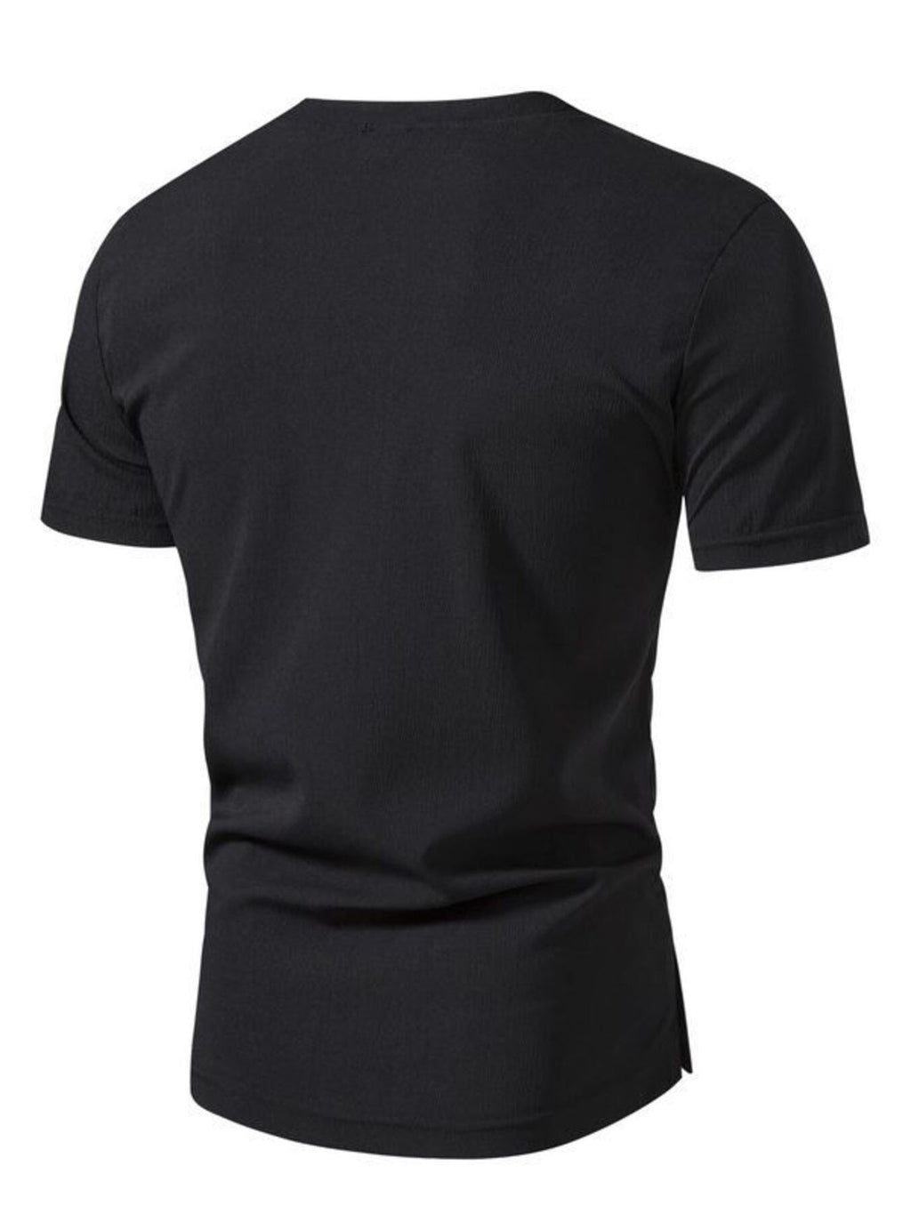 Men's Plus Size Casual Button Henley T-Shirt