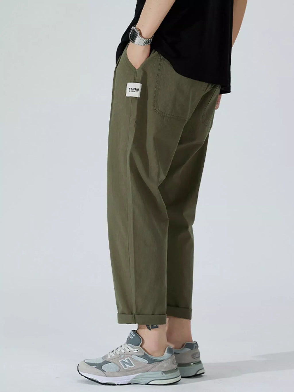 Men's Full Size Wide Leg Pants Plus Size