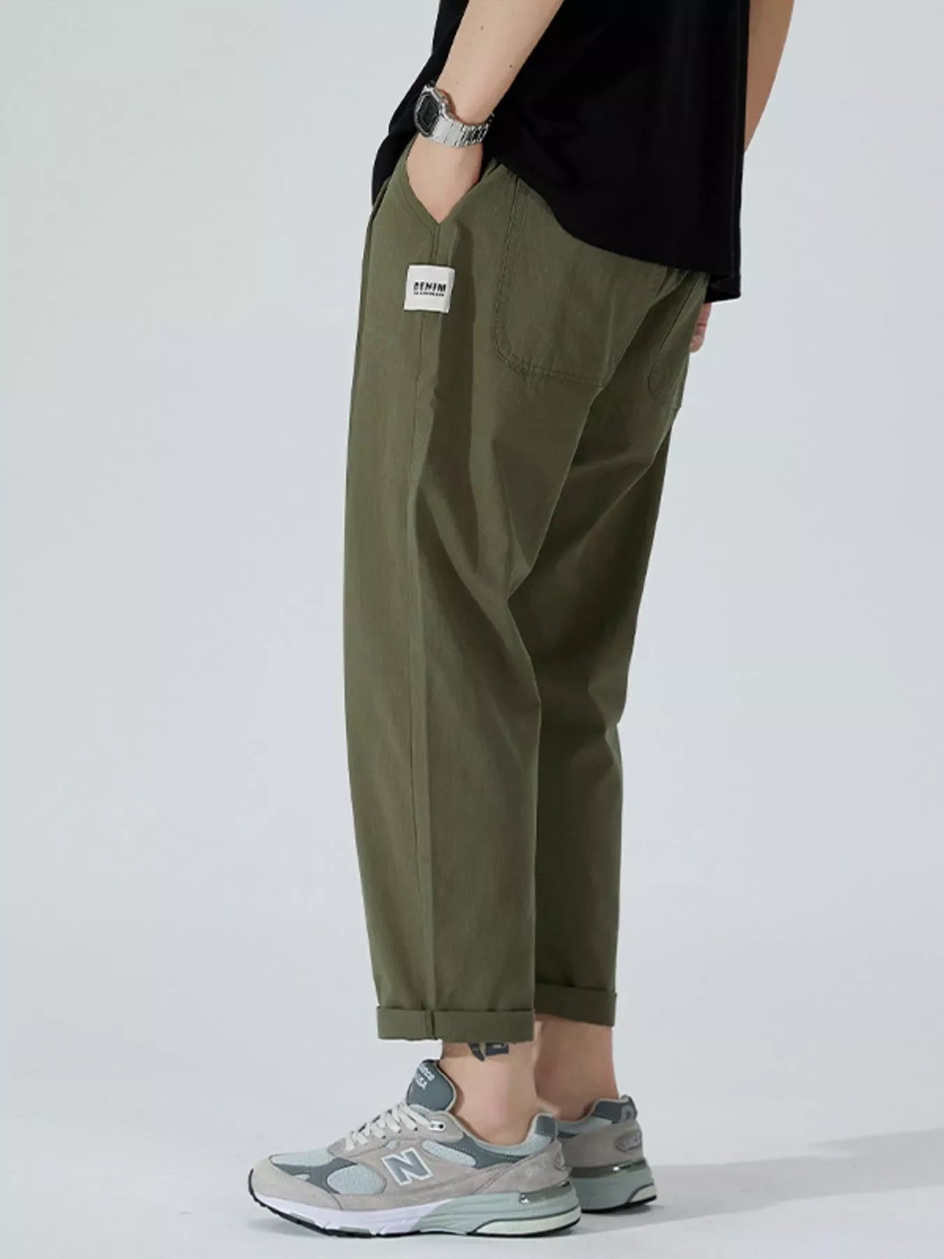 Men's Full Size Wide Leg Pants Plus Size