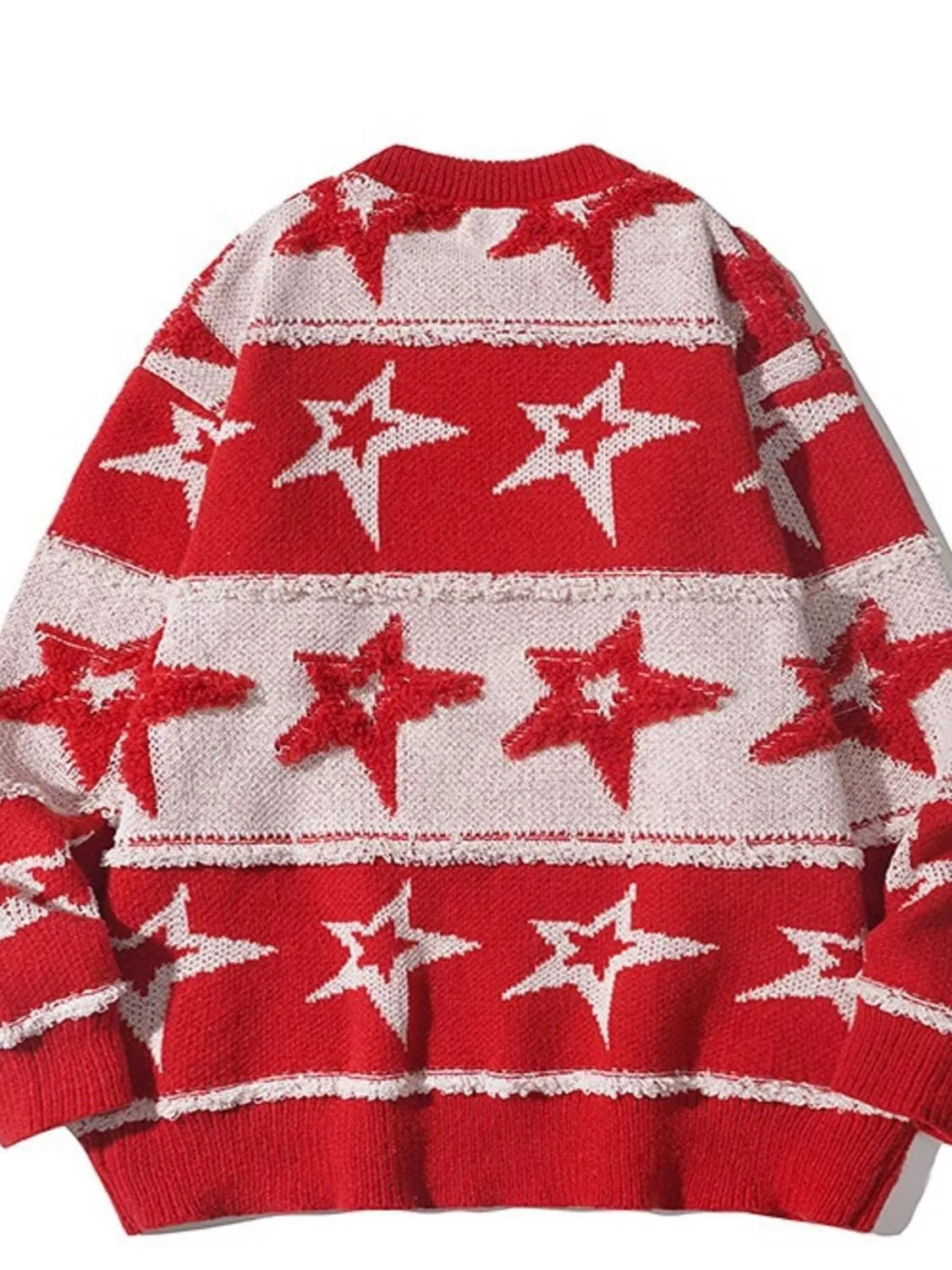 Men's Star Pattern Knitted Sweater