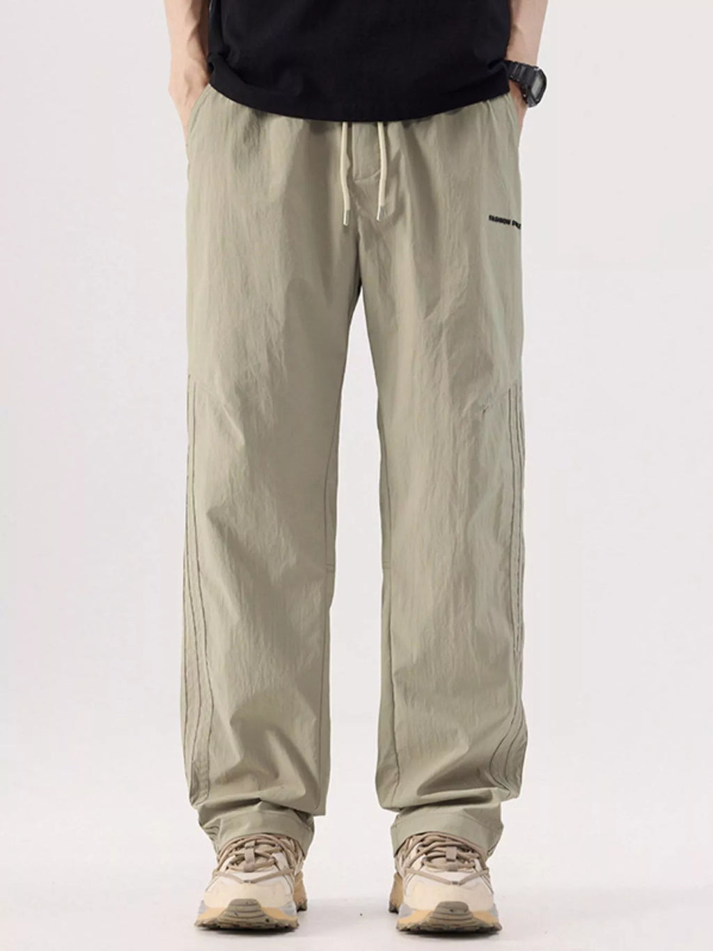 Men's Plus Size Wide Leg Pants