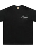 Men's Round Neck Embroidered Letter T-Shirt