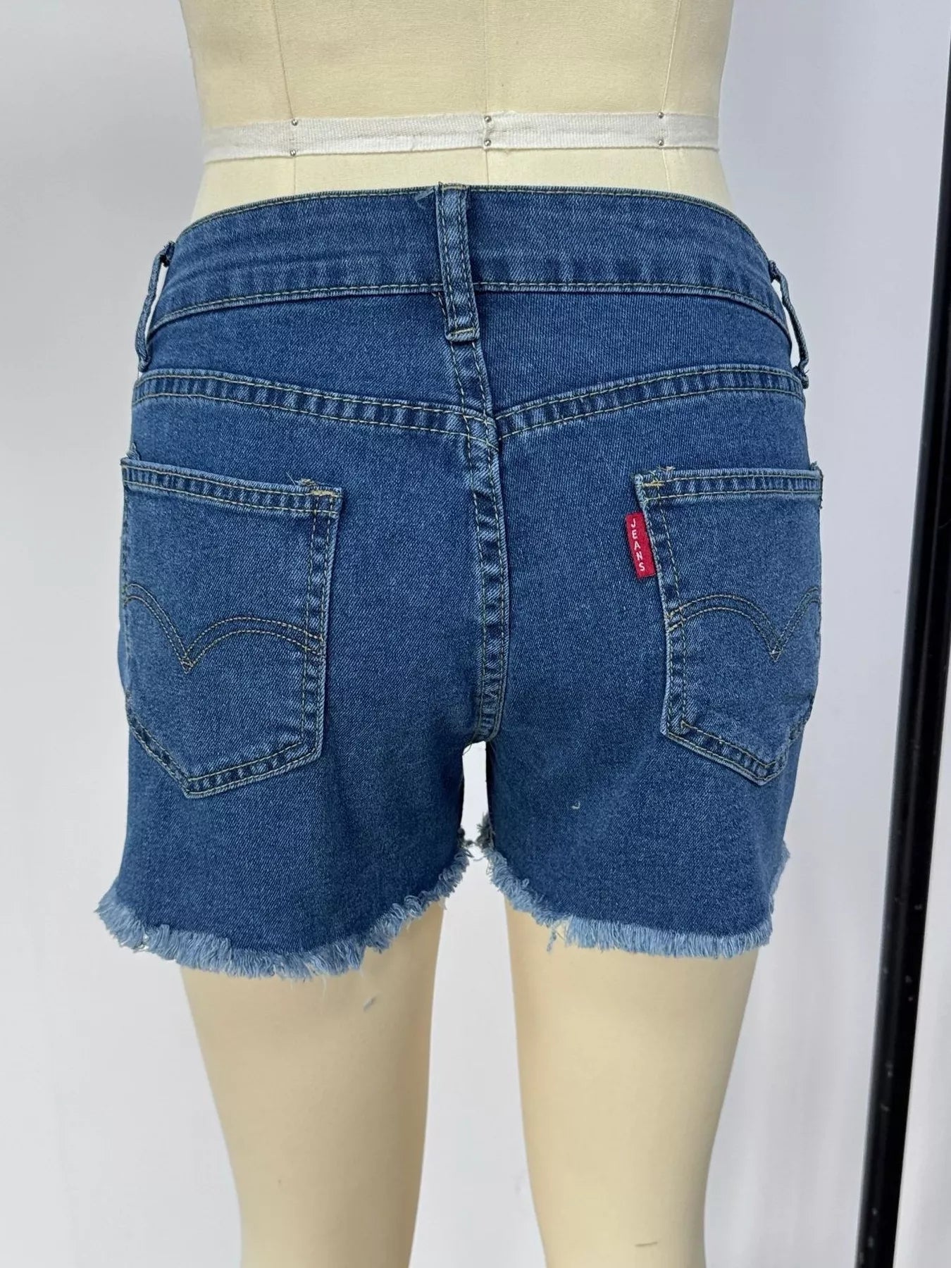Raw Hem Denim Shorts