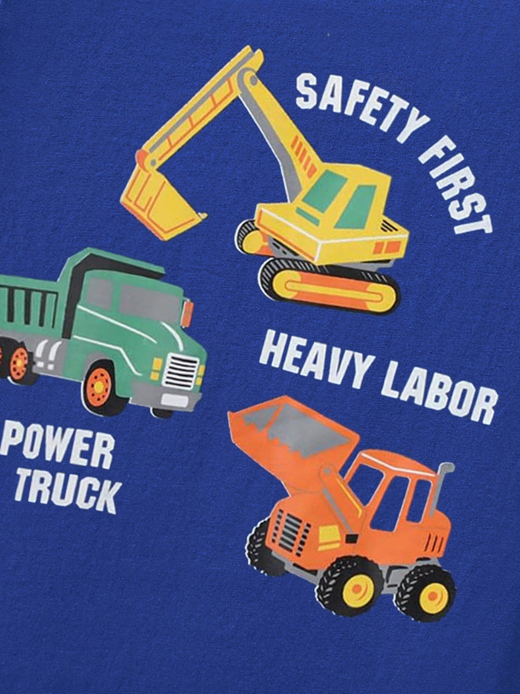 Children's Cartoon Construction Vehicle Graphic Tee