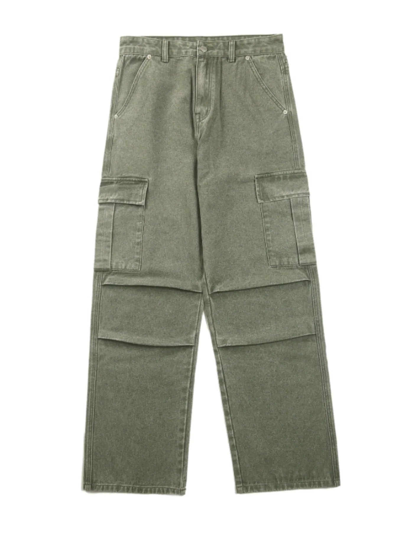 Men's Full Size Wide Leg Cargo Jeans Plus Size