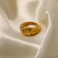 18K Gold-Plated Zircon Ring
