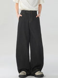 Men's Washed Wide Leg Jeans