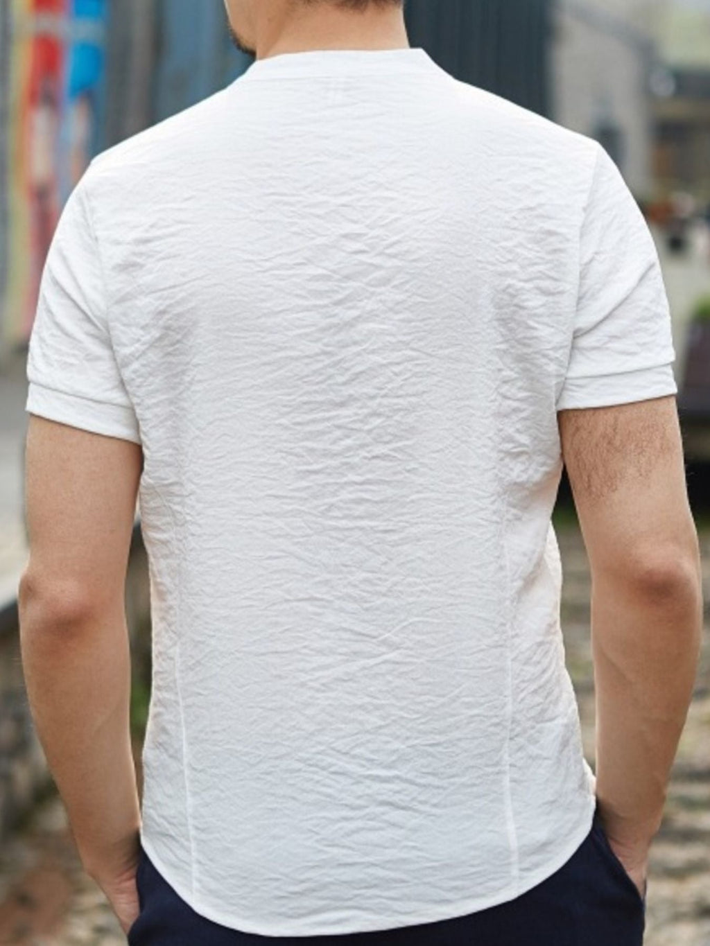 Men's Full Size Chinese Style Short Sleeve Shirt Plus Size