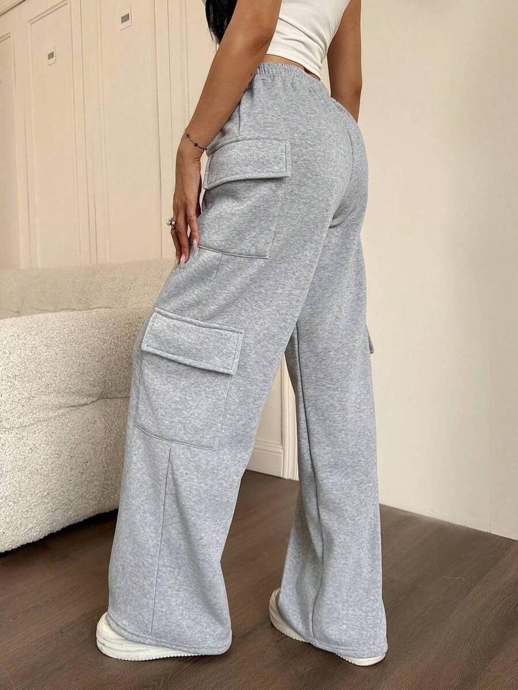 Casual Drawstring Loose Fit Pants