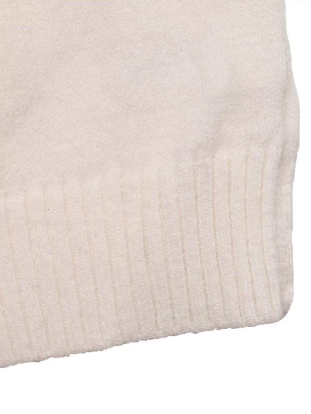 Heart Mock Neck Long Sleeve Sweater