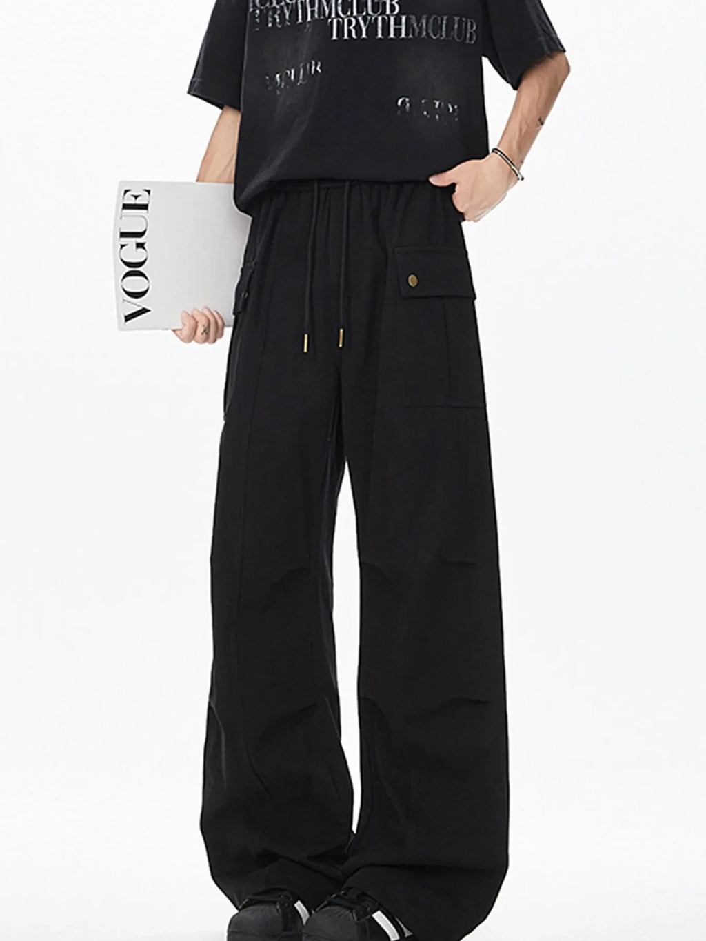 Men's Drawstring Cargo Pants