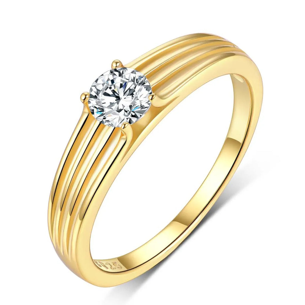 925 Sterling Silver Moissanite Ring