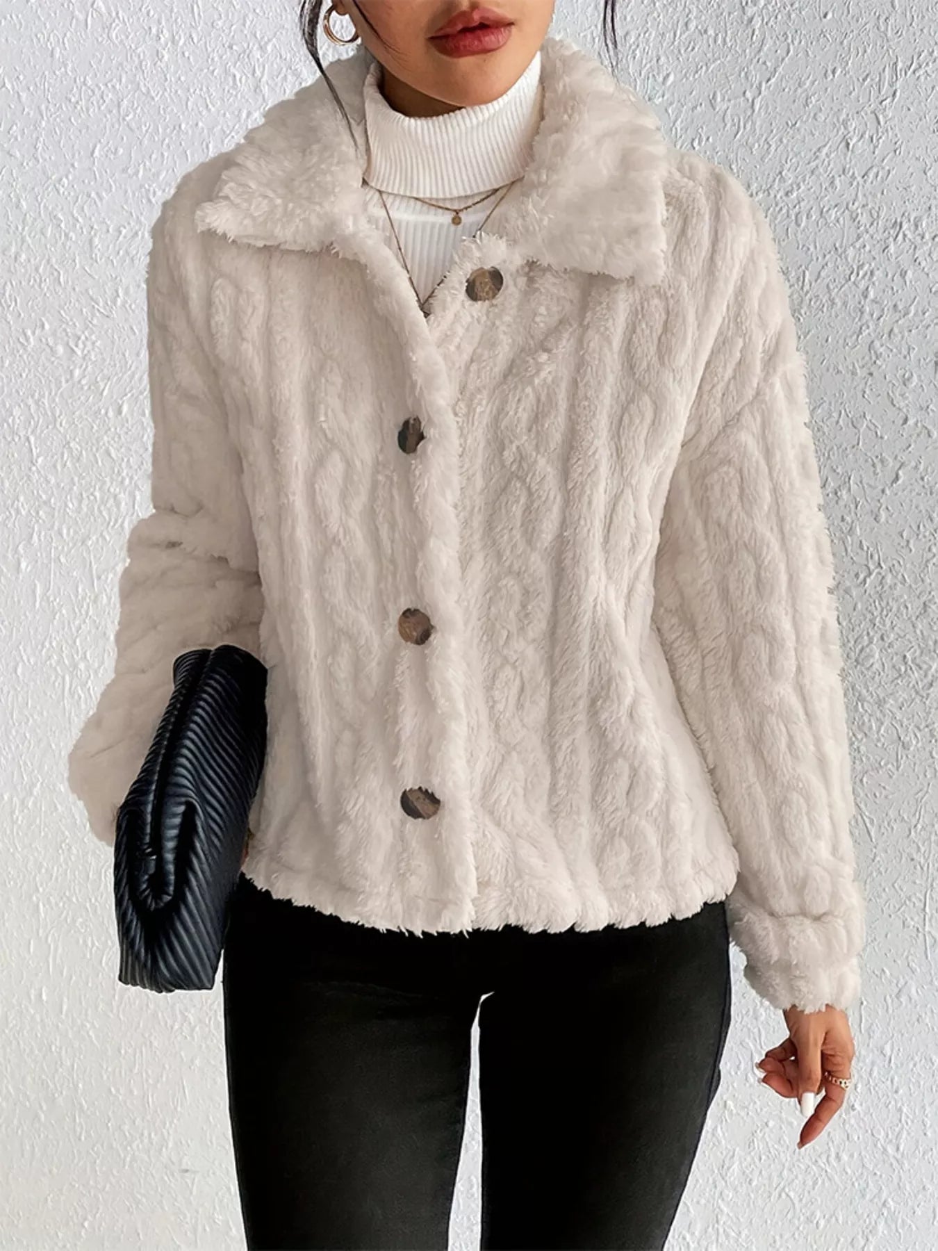 Cozy Fleece Button-Up Outerwear