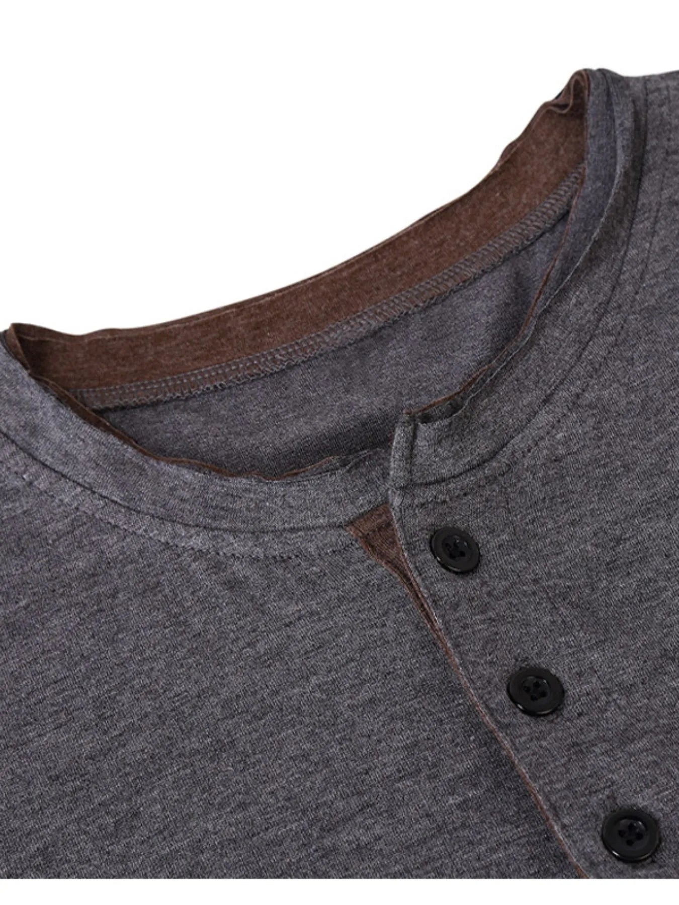 Men's Classic Henley Short Sleeve Top