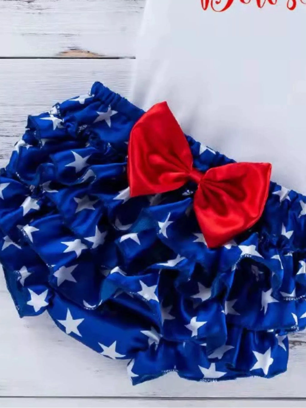 Children's Little Miss America Patriotic Outfit Set