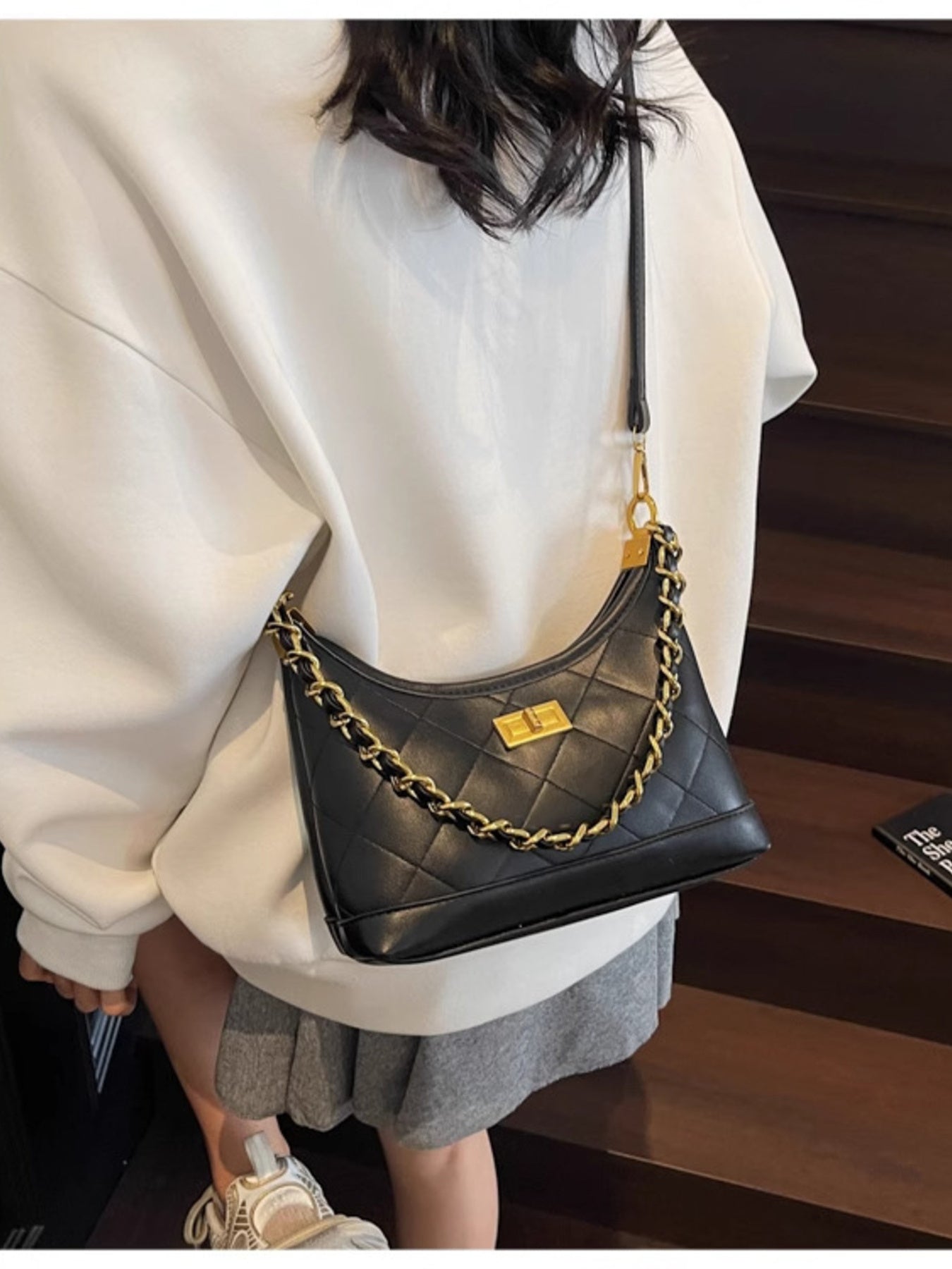 Chic Quilted Chain Shoulder Bag