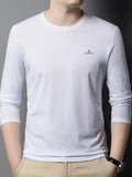 Men's Plus Size Round Neck Long Sleeve T-Shirt