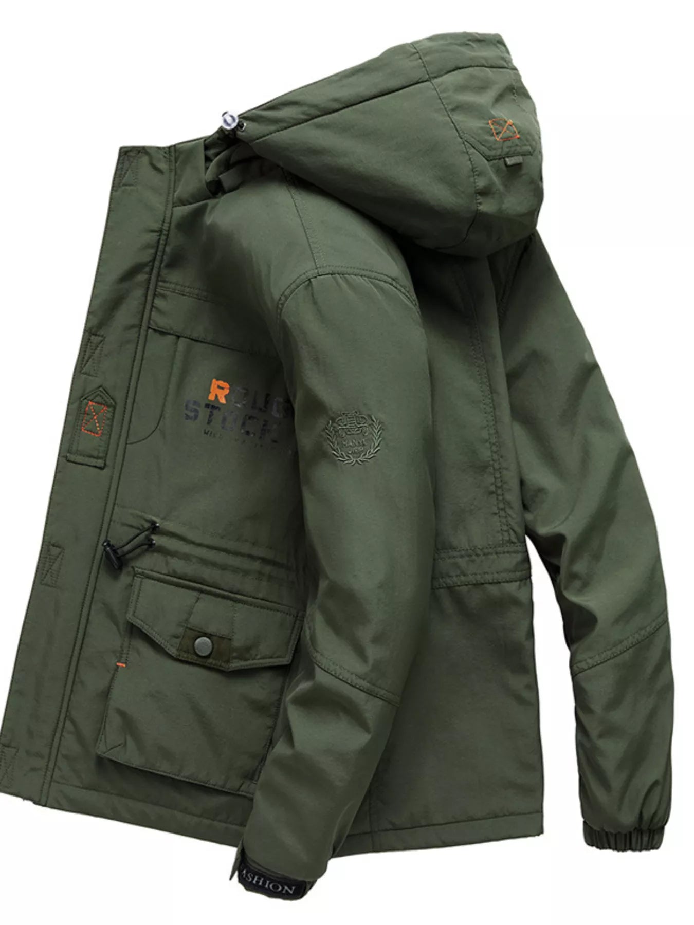 Men's Plus Size Zip Up Warm Hooded Parka Jacket
