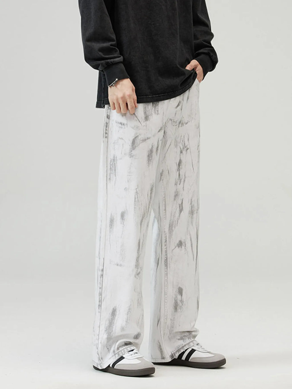 Men's Full Size Wide Leg Jeans Plus Size