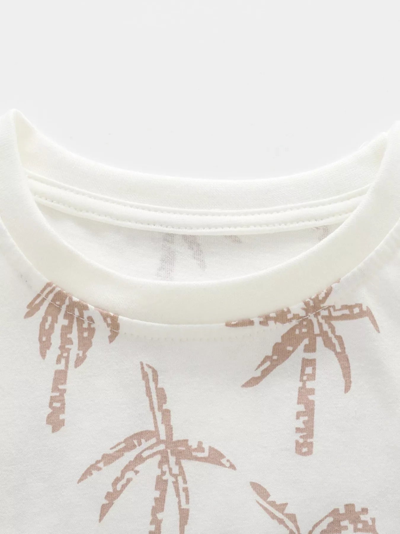 Children's Tropical Palm Print Tee and Shorts Set
