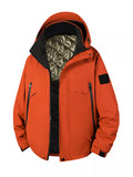 Men's Full Size Hooded Zip Up Winter Jacket Plus Size