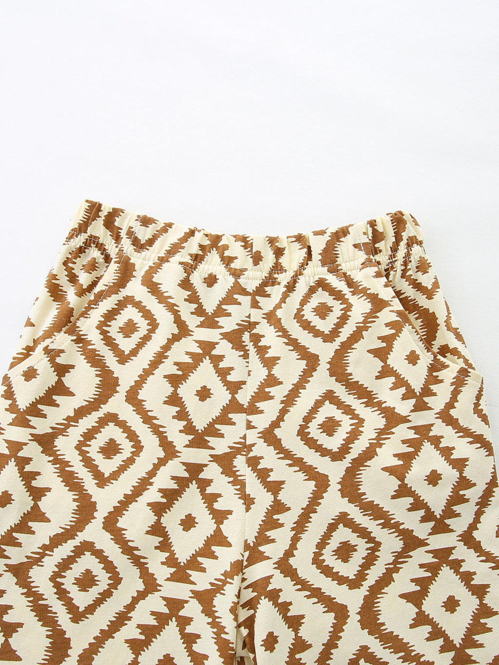 Children's Graphic Tee & Geometric Print Shorts Set