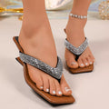 Rhinestone Toe Post Sandals