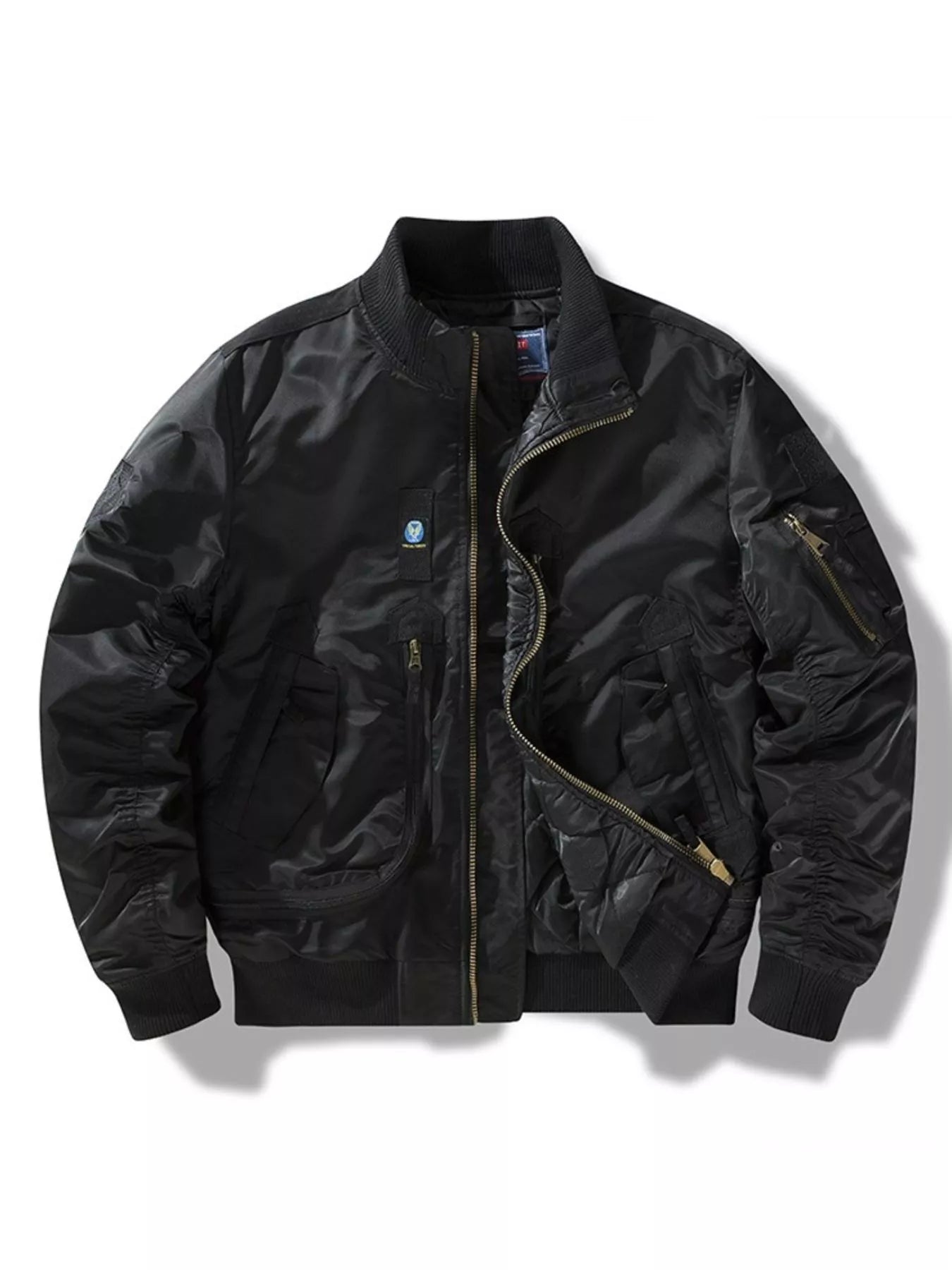 Men's Full Size Zip Up Long Sleeve Jacket Plus Size