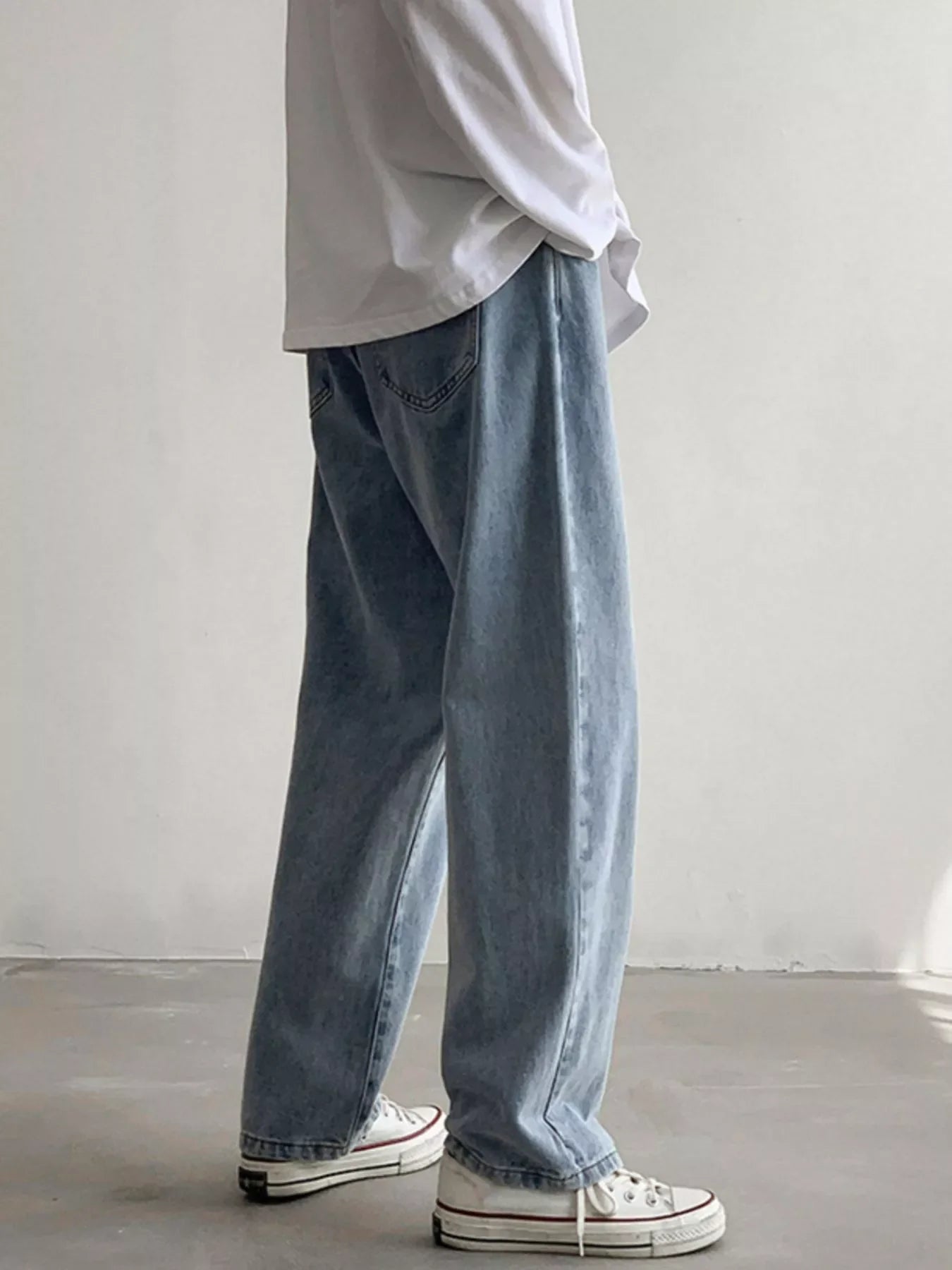 Men's Wash Loose Fit Jeans
