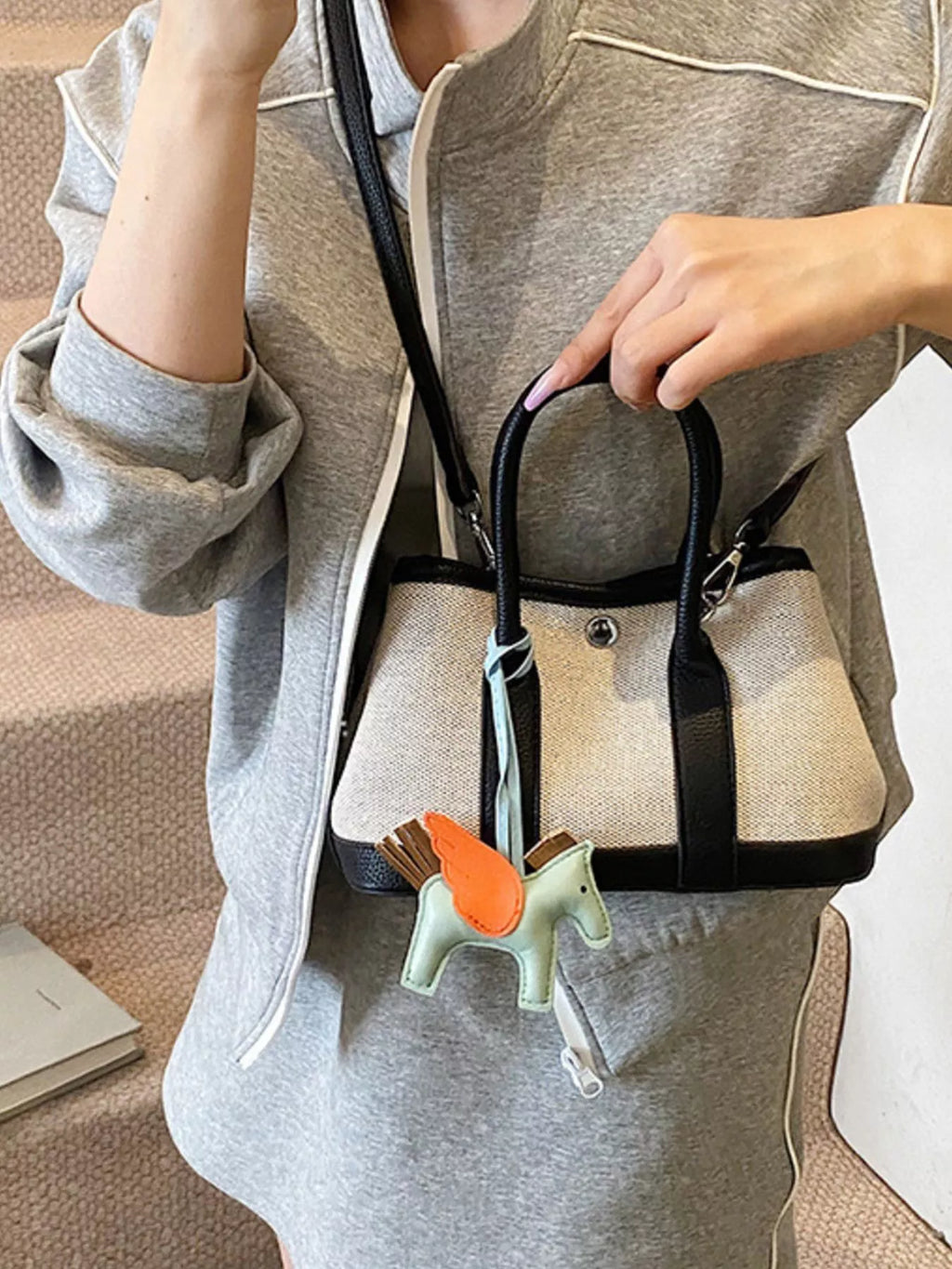 Contrast Crossbody Bag