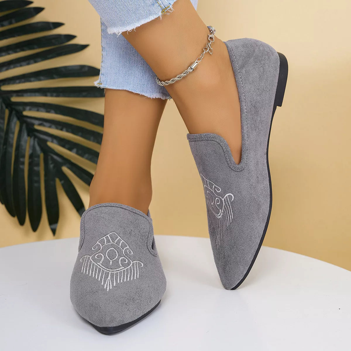 Point Toe Slip-Ons