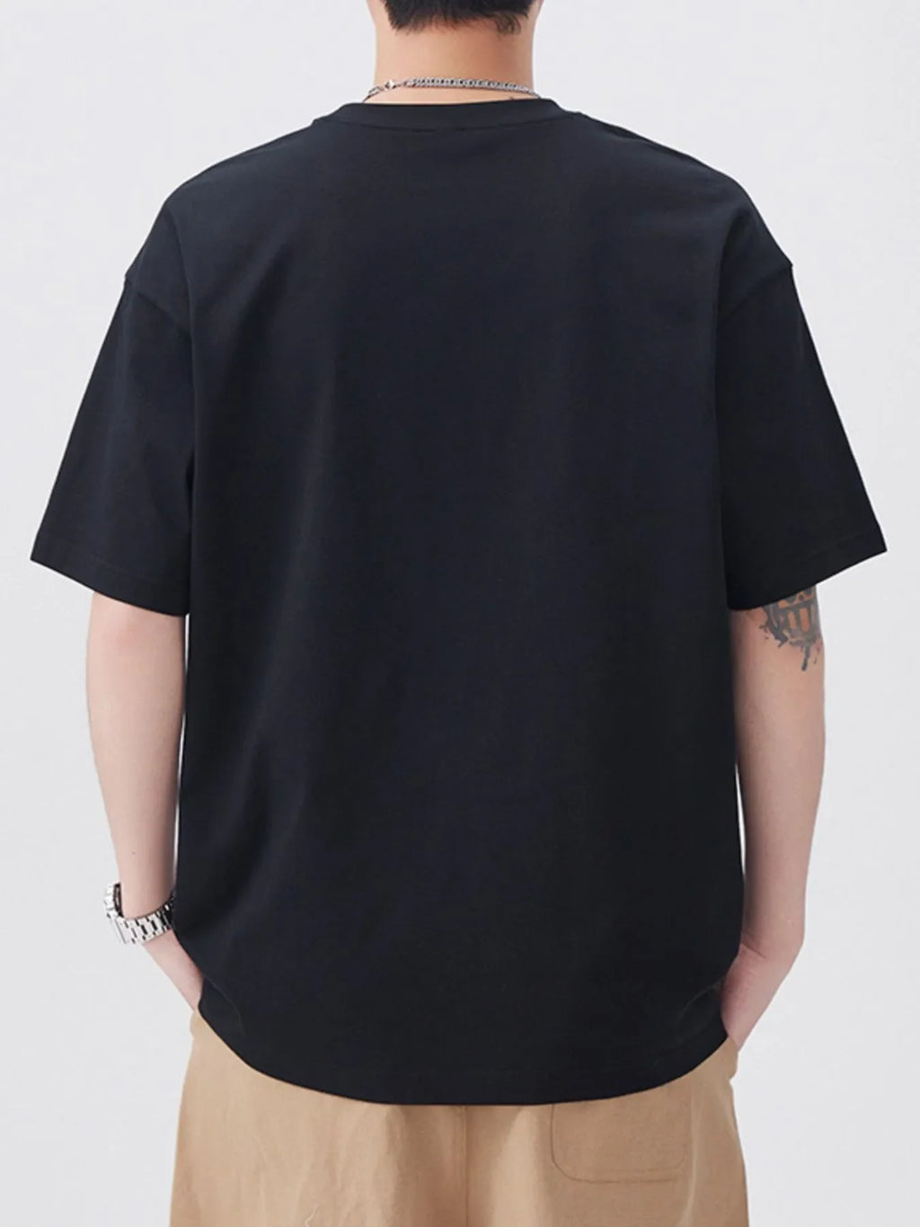Men's Plus Size Round Neck Short Sleeve T-Shirt