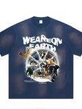 Men's Graphic Round Neck Short Sleeve T-Shirt