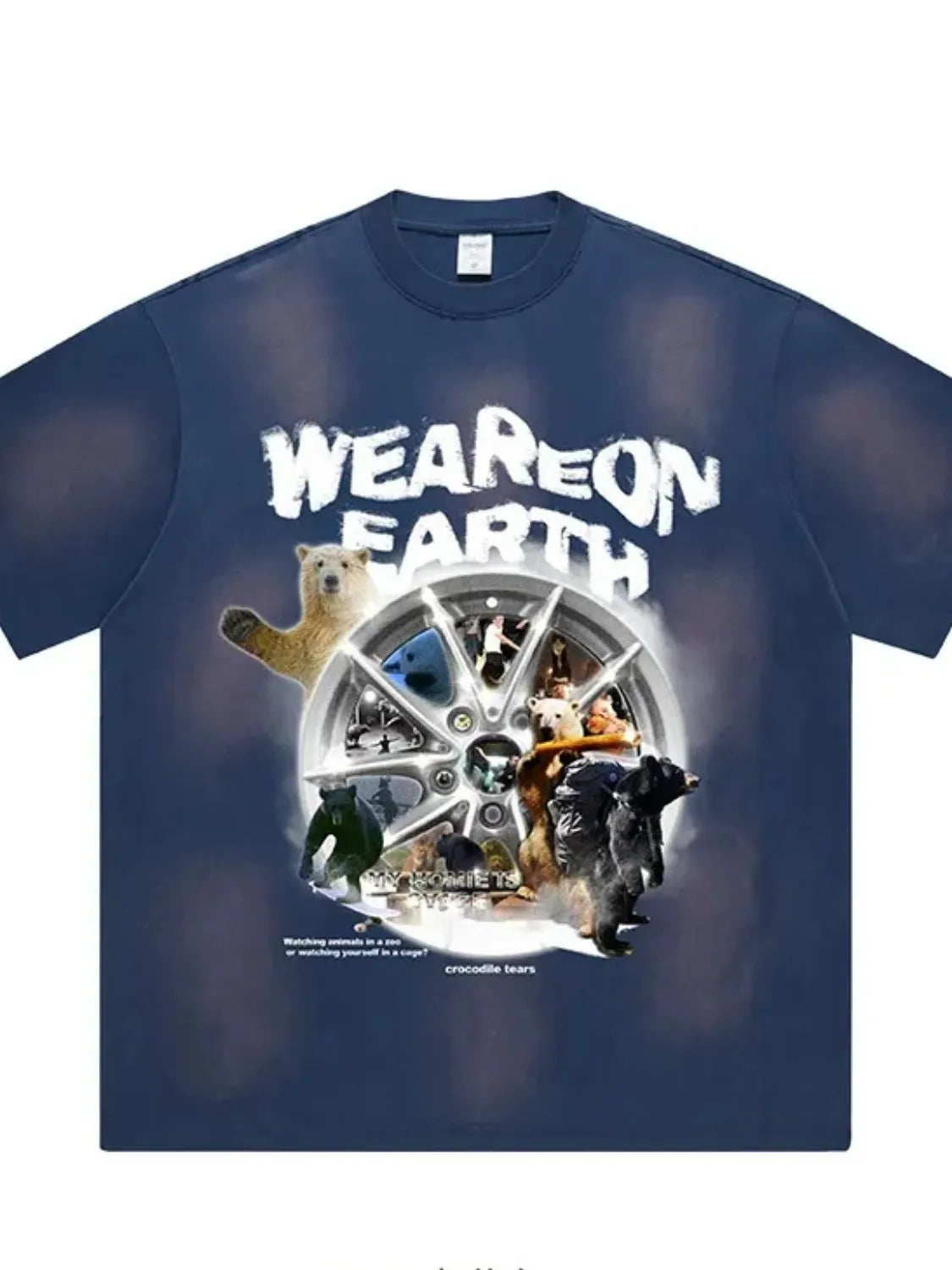 Men's Graphic Round Neck Short Sleeve T-Shirt
