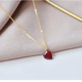 925 Sterling Silver Zircon Heart Necklace