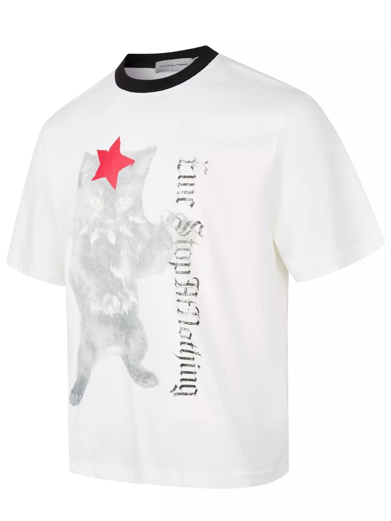 Men's Cat Star Graphic Short Sleeve T-Shirt