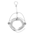 Multi Layered Chain Bracelet with Finger Ring