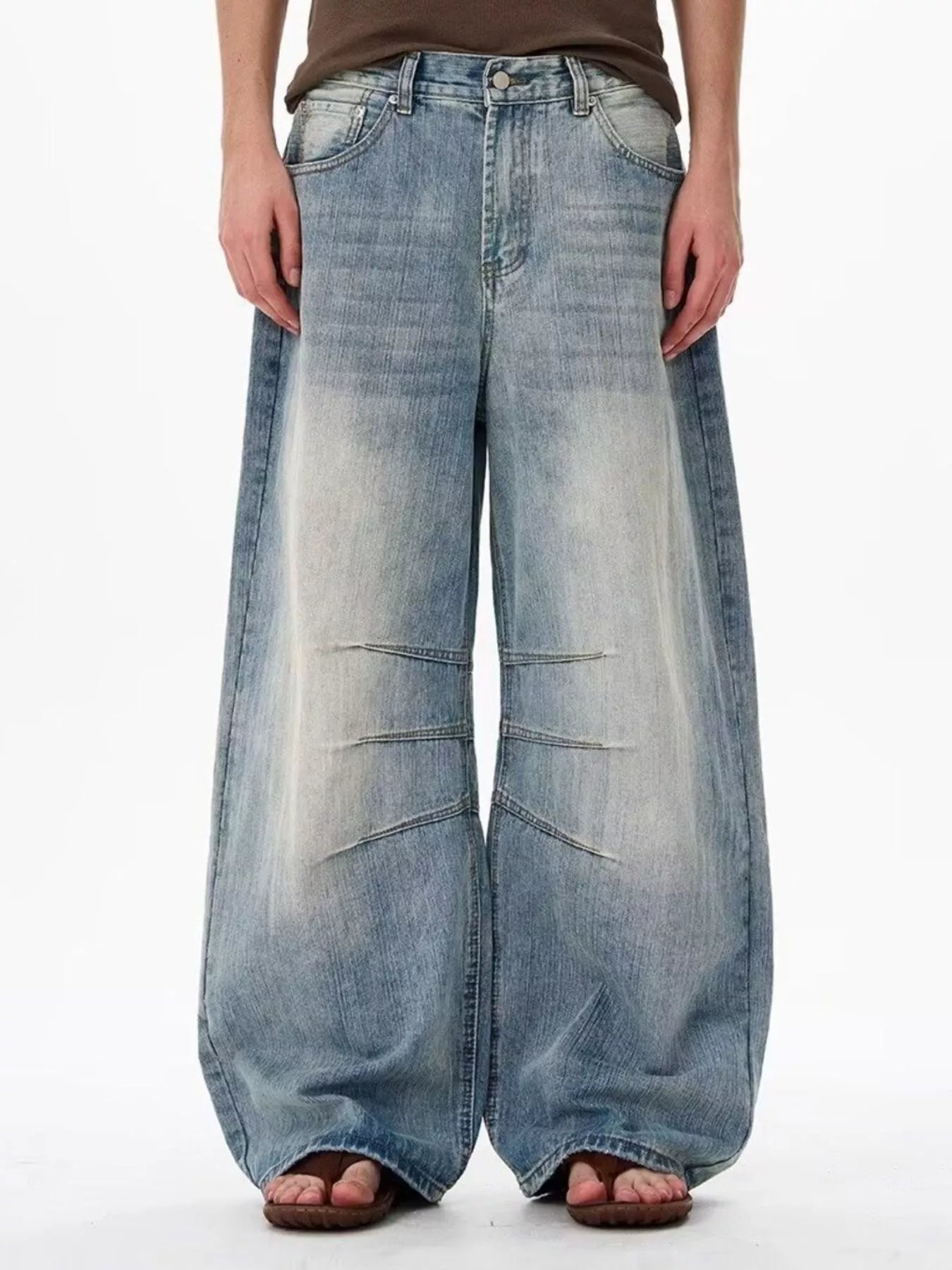 Men's Full Size Wide Leg Jeans Plus Size