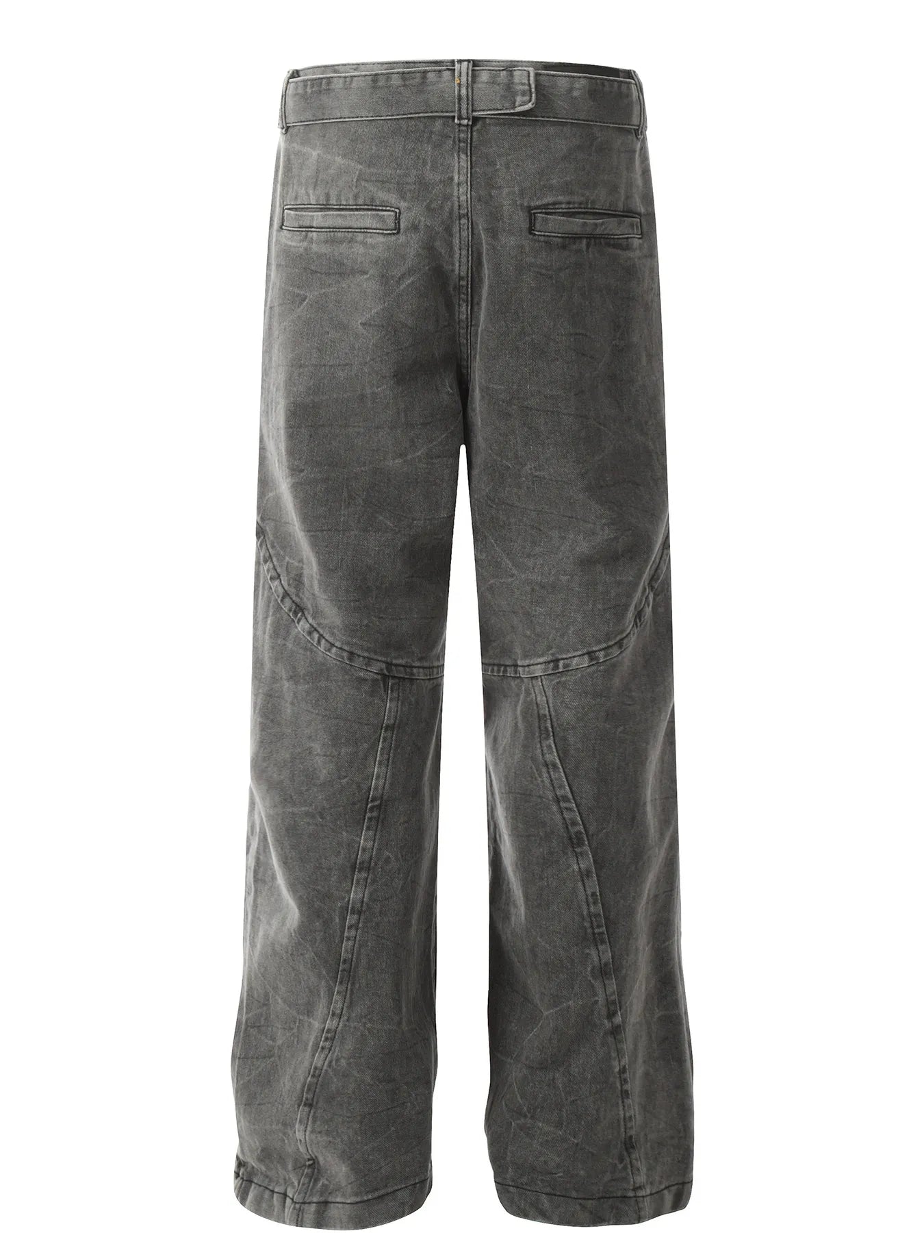 Men's Washed Wide-Leg Baggy Jeans
