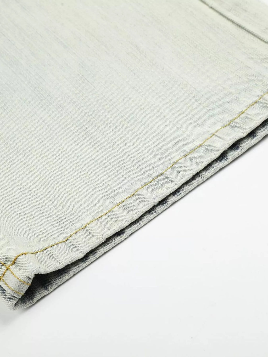 Men's Washed Wide Leg Jeans