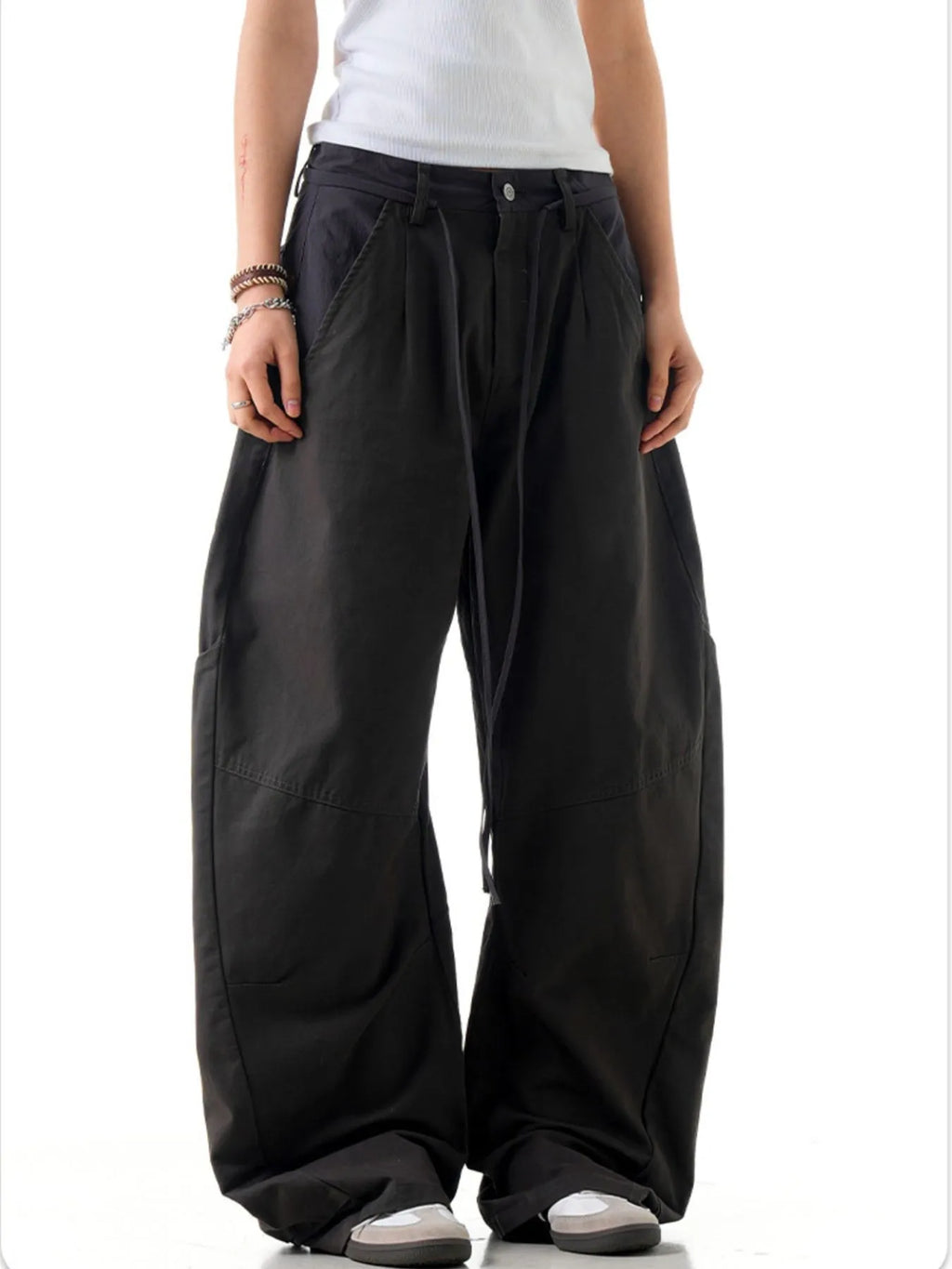 Men's Pocketed Wide Leg Pants