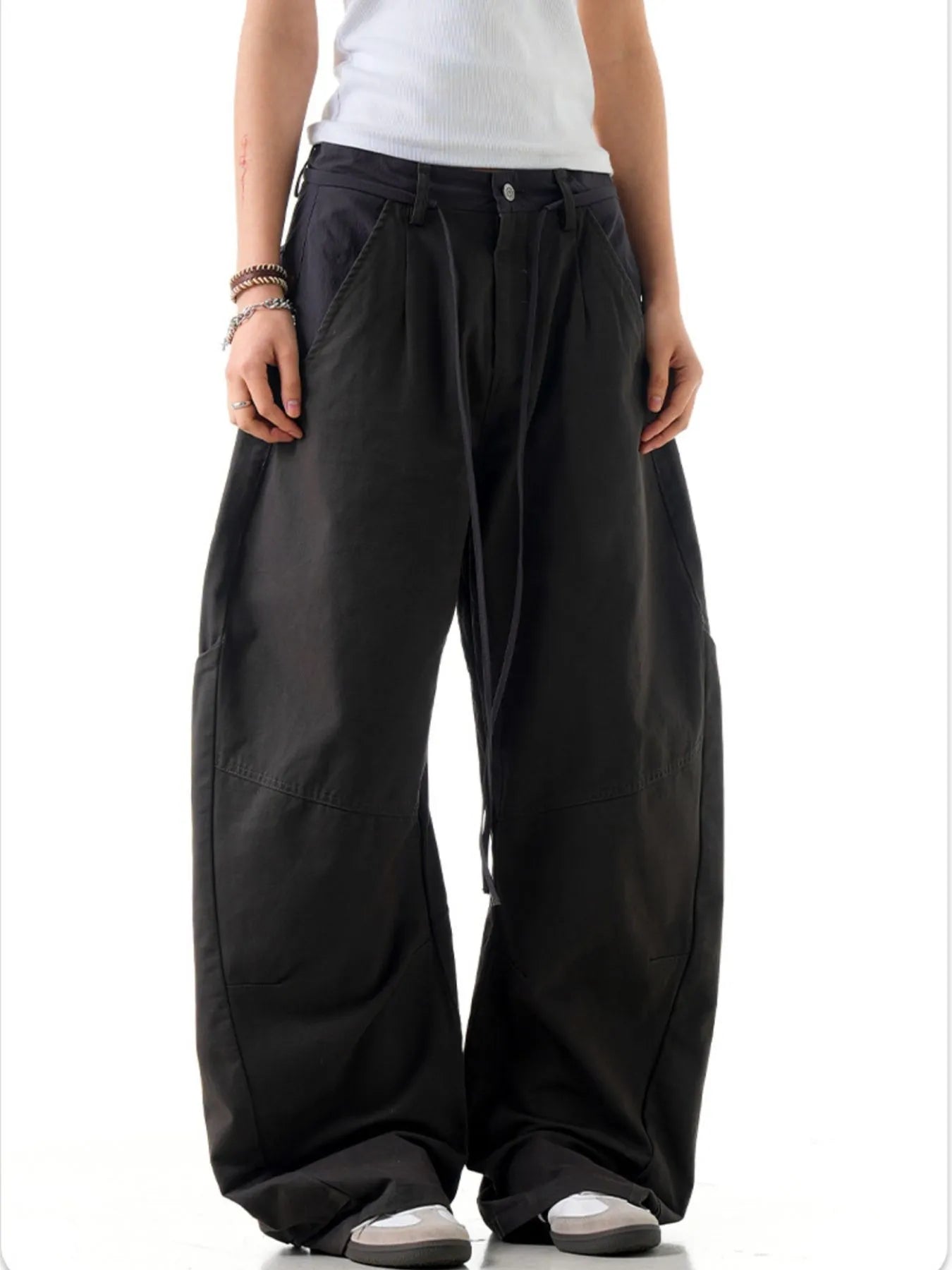 Men's Pocketed Wide Leg Pants