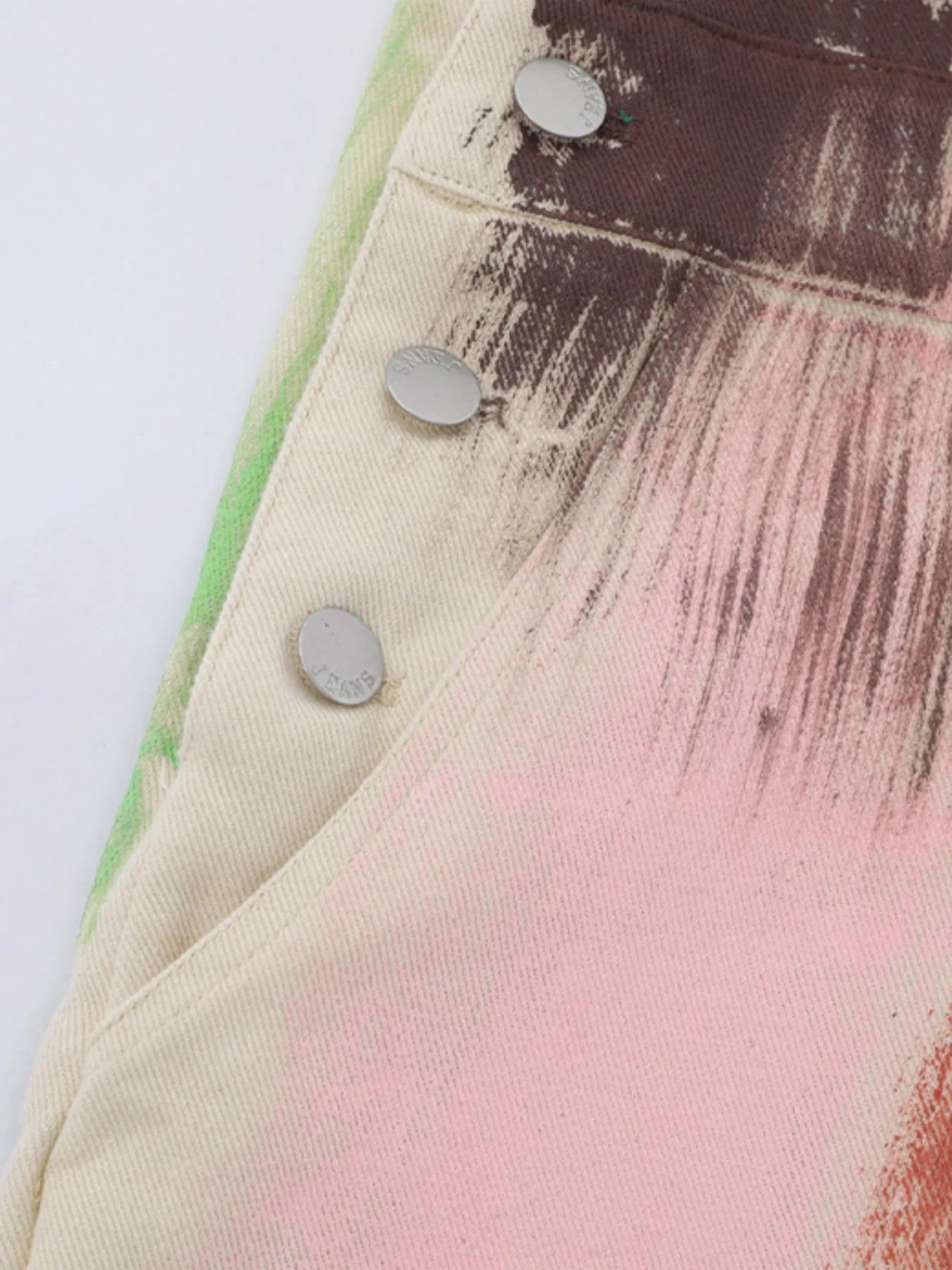 Colorful Wide Leg Overalls