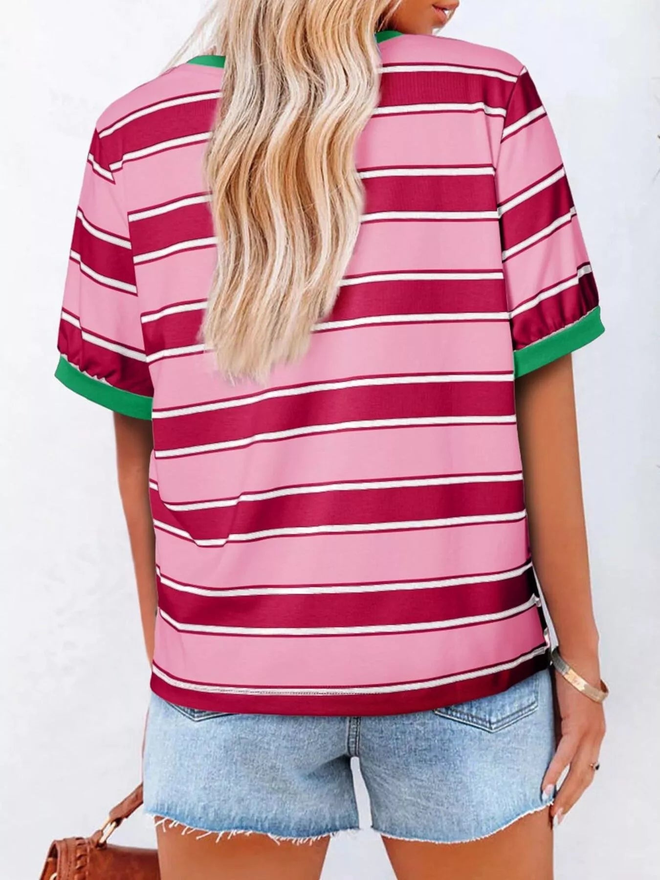 Striped Crew Neck T-Shirt