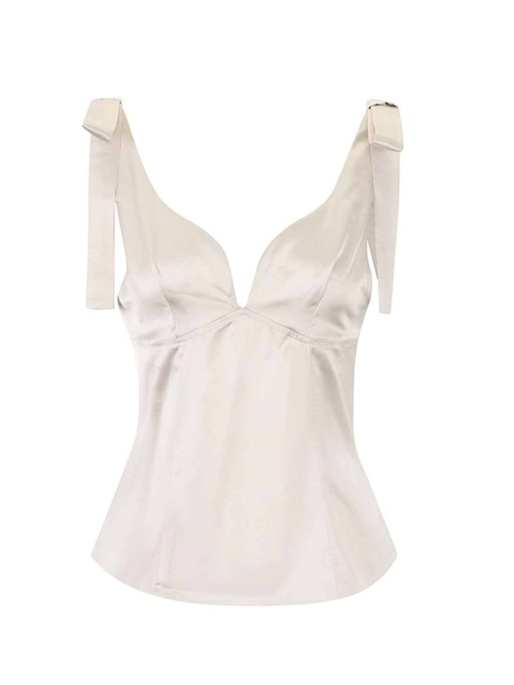 Tie-Shoulder Satin Cami