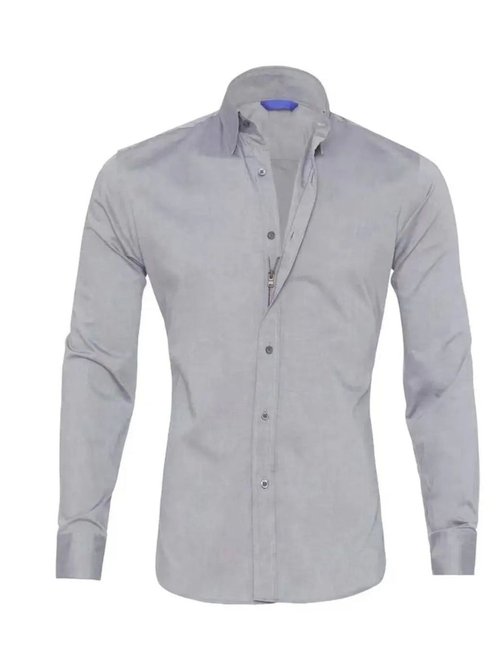 Men's Full Size Classic Button-Down Long Sleeve Business Shirt Plus Size