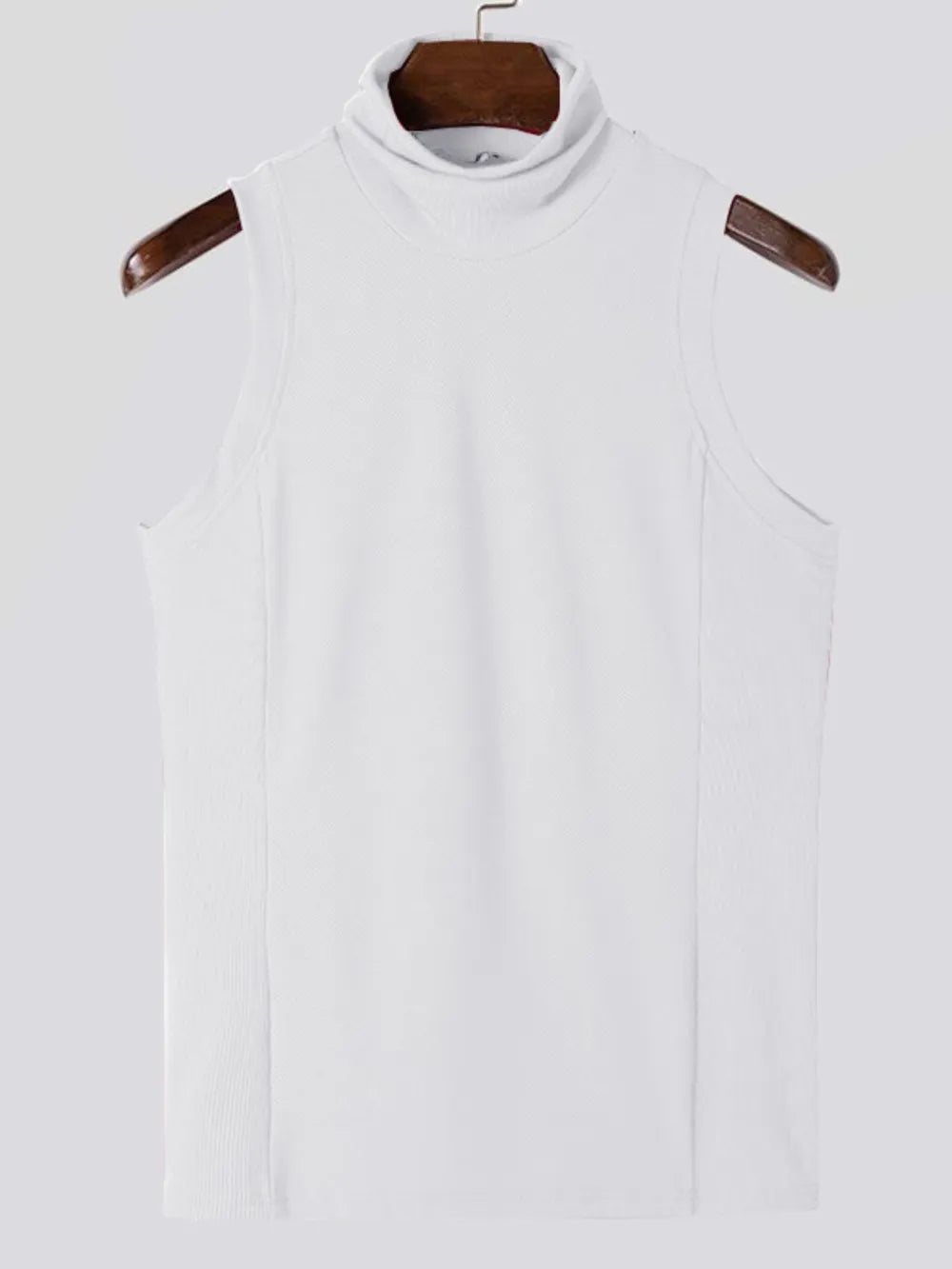 Men's Full Size Turtleneck Slim Tank Plus Size