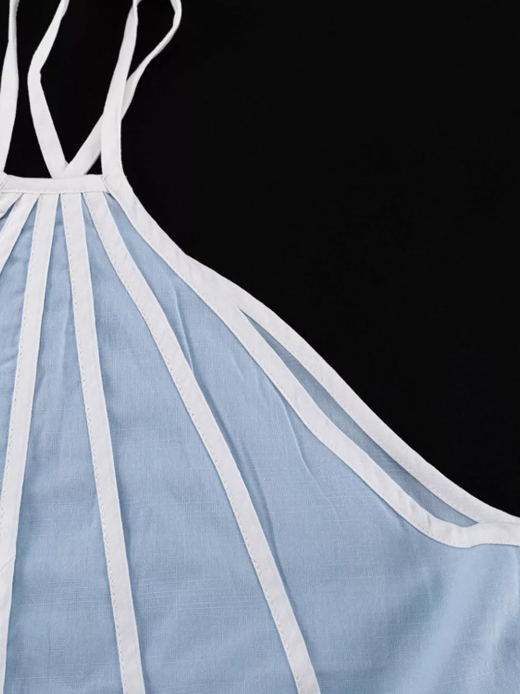 Halter Neck Scalloped Hem Top and Skirt Set