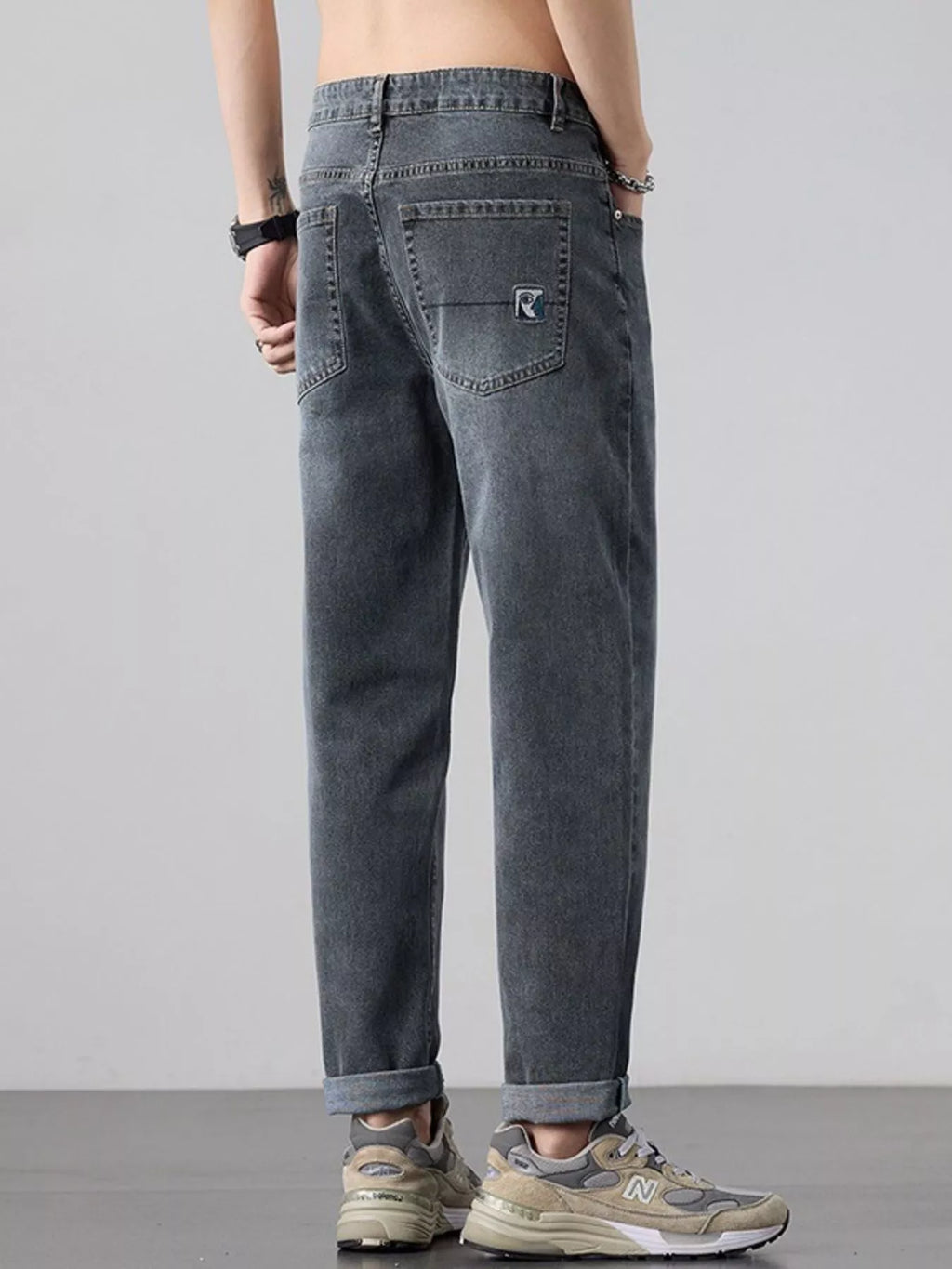 Men's Wash Straight Leg Jeans
